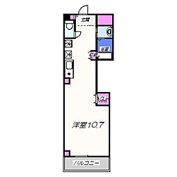 Sept　Villas（セプトヴィラ） 1階ワンルームの間取り
