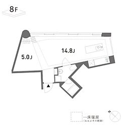 渋谷区東2丁目マンション 1LDKの間取図画像