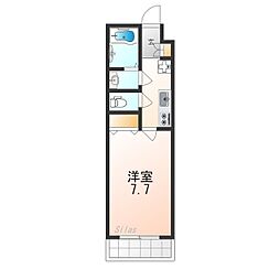 LIVIAZKITAOSAKABREZZA 1Kの間取図画像