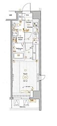 MAKESDESIGN新宿落合 1Kの間取図画像