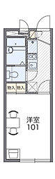 レオパレスクレスト原宿2 1Kの間取図画像