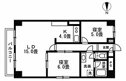チュリス西麻布 2LDKの間取図画像