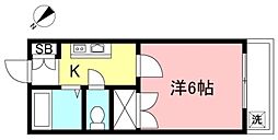 ロイヤルハーモニーパレス 1Kの間取図画像