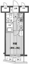 ガラ・ステージ芝公園駅前 1Kの間取図画像