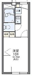 レオパレスフローラ 1Kの間取図画像