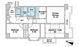 ザハウス1381 3LDKの間取図画像