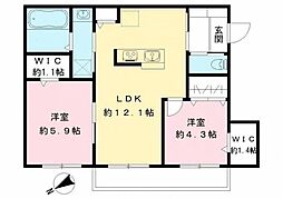 間取図画像 2LDK