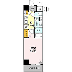 プリメーロ66 1Kの間取図画像