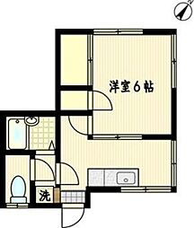 コート・コザト 1Kの間取図画像