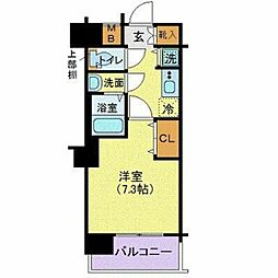 東京メトロ半蔵門線 押上駅 徒歩2分の賃貸マンション 5階1Kの間取り