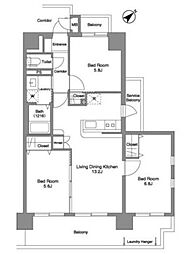 間取図画像 3LDK