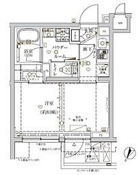 CRACIA新宿北 1Kの間取図画像