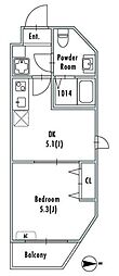 GRAN PASEO西新井 1DKの間取図画像
