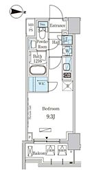 ParkAxis錦糸町WEST ワンルームの間取図画像