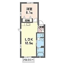 フォルトゥーナＡ 00202 ｜ 群馬県伊勢崎市境東新井266-2（賃貸アパート1LDK・2階・40.69㎡） その2