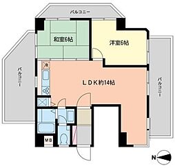 間取図画像 2LDK