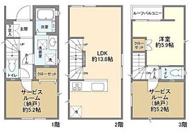 Kolet宿河原13  ｜ 神奈川県川崎市多摩区宿河原４丁目5-21（賃貸一戸建3LDK・--・70.99㎡） その2