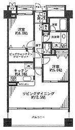 ベイサイドステージ東京 2LDKの間取図画像