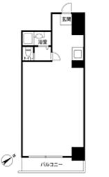 ライオンズマンション茅場町 3階ワンルームの間取り
