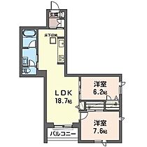 レスペディーザ公津の杜 00105 ｜ 千葉県成田市公津の杜５丁目5-11（賃貸マンション2LDK・1階・68.73㎡） その2