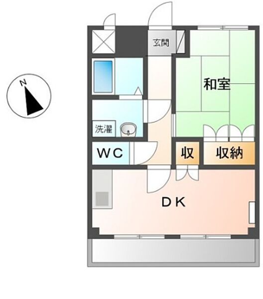 和歌山県和歌山市布引(賃貸アパート1DK・1階・35.60㎡)の写真 その2