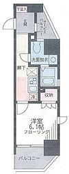 TheParkcross藤沢 1Kの間取図画像