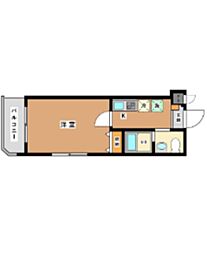 ismNakanobu 1Kの間取図画像