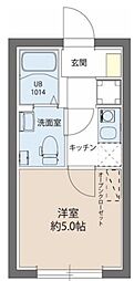 レピュア綾瀬レジデンス 1Kの間取図画像
