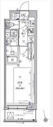 ヴァースクレイシア北馬込 1Kの間取図画像