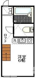 アイヴィーサ鶴ヶ峰 ワンルームの間取図画像