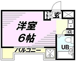 アベニューミハラ ワンルームの間取図画像
