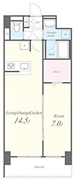 BRILLIANTTODAY 1LDKの間取図画像