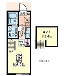 Palette Base神奈川工科大学前 1Kの間取図画像
