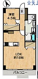 ロイヤルレジデンス 1LDKの間取図画像
