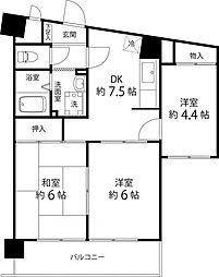 T'sgardenWARABI2 3DKの間取図画像