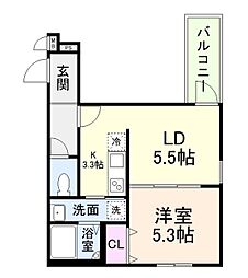 リアン富木 1階/-