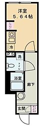 シロンコート杉並 ワンルームの間取図画像