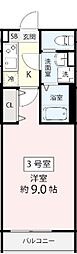(仮称)飯山満町3丁目AP 1Kの間取図画像