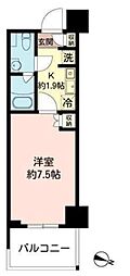 MFPRコート木場公園 1Kの間取図画像