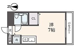 ジョイム向ヶ丘遊園 ワンルームの間取図画像