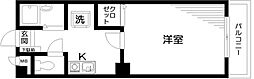 ファミール河野 1Kの間取図画像