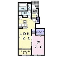 グランド　ラインＢ 101 ｜ 福岡県八女市蒲原1944-2（賃貸アパート1LDK・1階・50.08㎡） その1