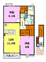 茨城県下妻市石の宮（賃貸アパート2LDK・2階・57.64㎡） その2