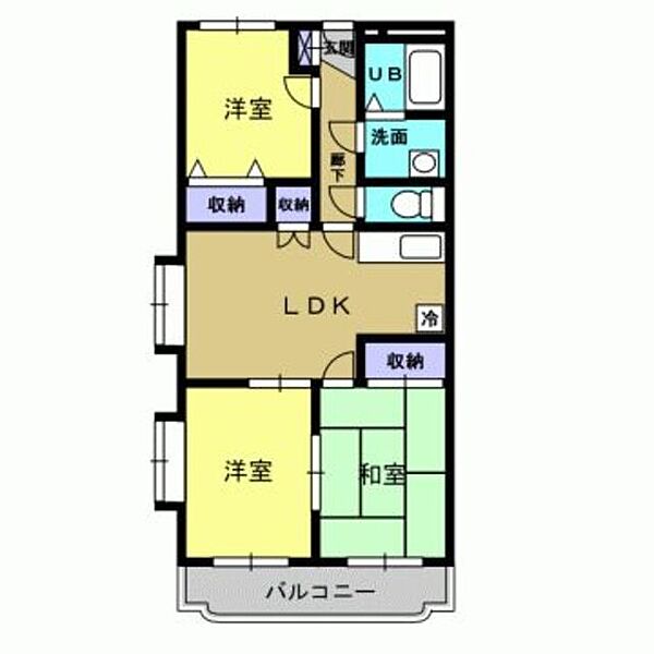 エスポワールＭＩＩ 202｜京都府舞鶴市字伊佐津(賃貸マンション3LDK・2階・62.27㎡)の写真 その2