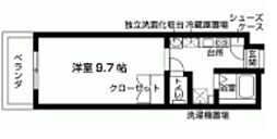 Jeunesse 1Kの間取図画像