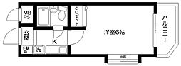 日神パレステージ宮崎台 1Kの間取図画像