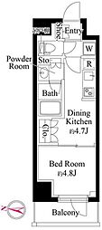 GRANPASEO清澄白河2 1DKの間取図画像