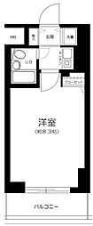 メイツ品川南 ワンルームの間取図画像