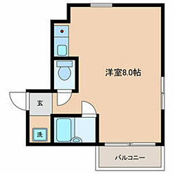 エステート新板橋 ワンルームの間取図画像