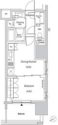 ザ・パークハビオ目白タワー 1DKの間取図画像